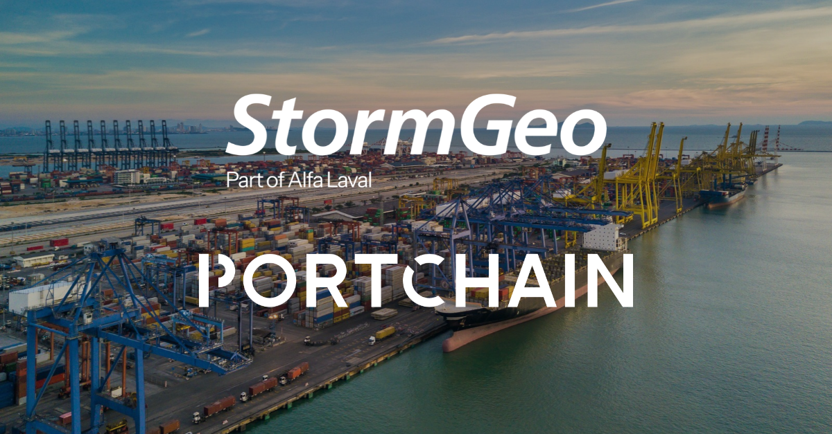 StormGeo与Portchain品牌合并公告图
